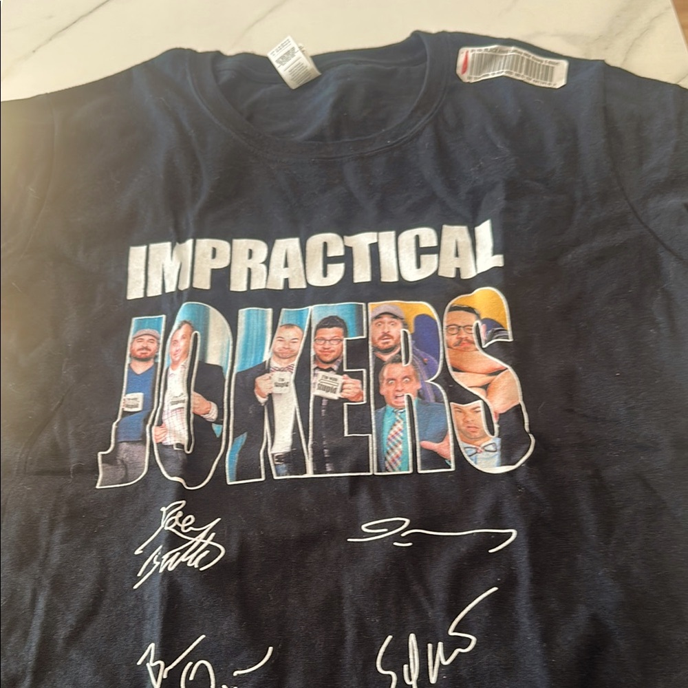 NWT Impractical jokers black short sleeve tee, medium